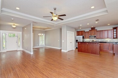 Formal dining and kitchen space