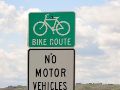 Near the recreational trail