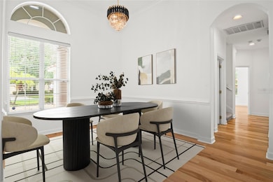 Virtually Staged dining room