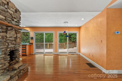 View from Family Room into Dining Area