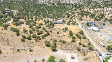 Aerial view of sparsely populated area