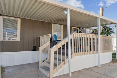 Entrance to property featuring a patio area