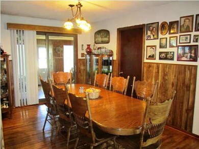 Large dining area is great for large gatherings