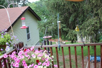 Deck off back of house