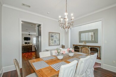 Nice size dining room with easy access to kitchen.