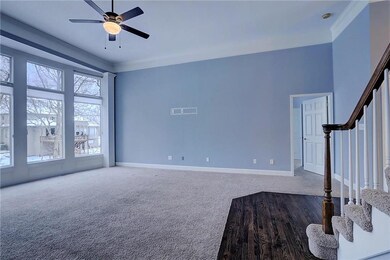ANOTHER VIEW OF LIVING ROOM FROM KITCHEN.