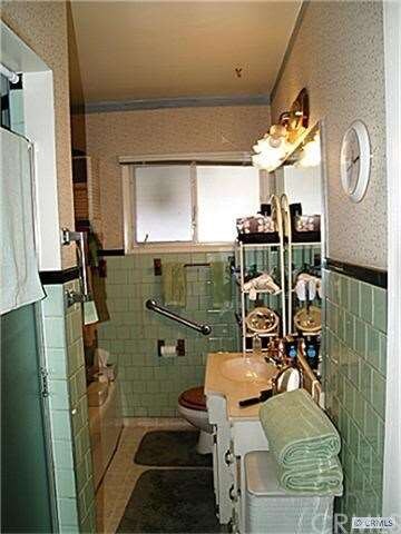 Full bath has both shower and tub.