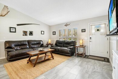 living room with shutters