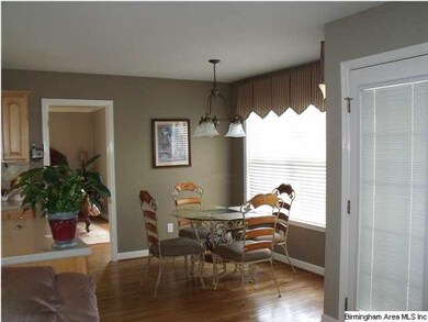 Eating area in kitchen with natural light