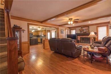 cozy great room in this huge house, gorgeous detai