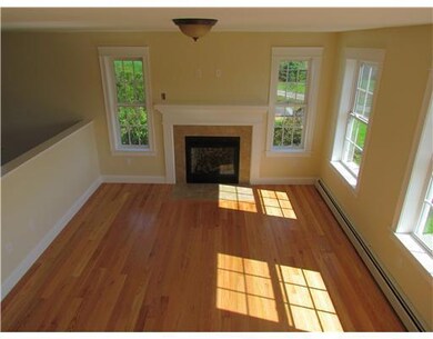 Living Room. Gas fireplace in living...