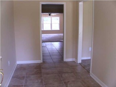 Entry with new ceramic tile flooring