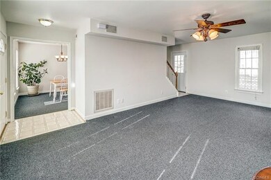 View of living area toward dining area