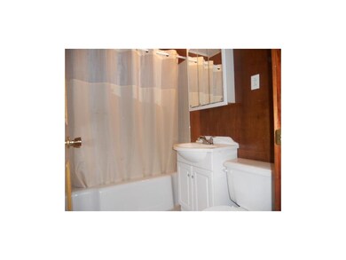Bathroom. Updated flooring and vanity