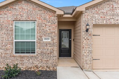 Covered entryway at front door.