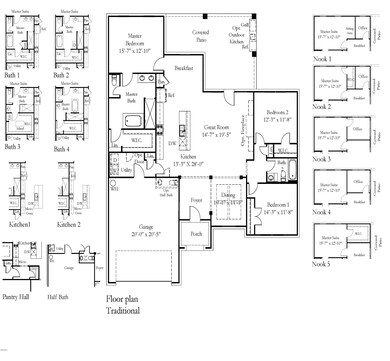 Bailey Floor Plan with Choices