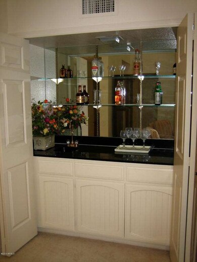 wet bar in living room