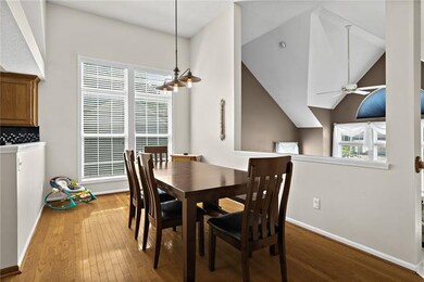 Dining Room with Updated Lighting