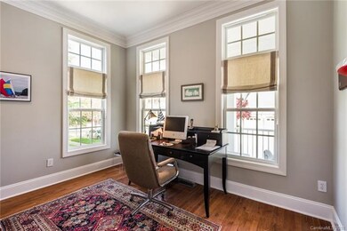 Large windows allow natural light to be infused th