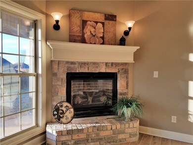 Gas log fireplace