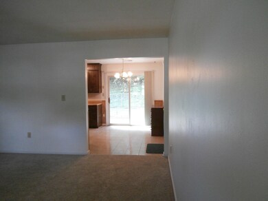 Living room into kitchen