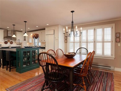 Light streams into this second floor...
