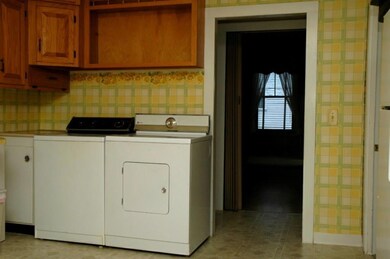 Laundry area in the kitchen