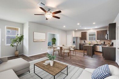 Great open concept floor plan. Photo has been virt