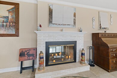 Wood Burning Dual Sided Fireplace