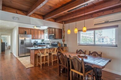 Eating area off kitchen.