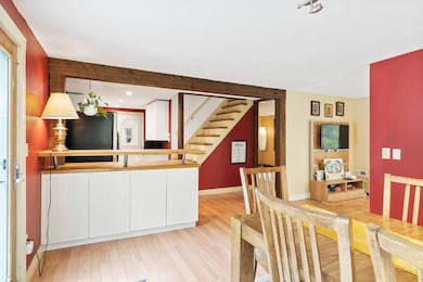 View from dining into kitchen