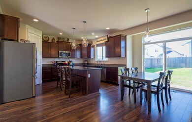 Open Kitchen with French Doors