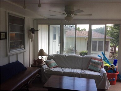 Inviting sunroom off of kitchen