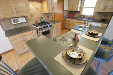 Kitchen with island