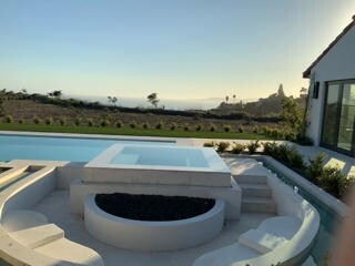 Pool, Spa Sunken Fire Pit