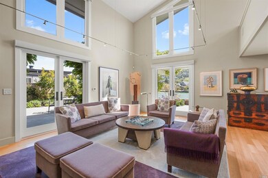 Double height living room with tons of southern li
