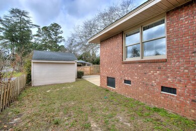 fenced yard