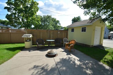 Private patio and additional storage shed