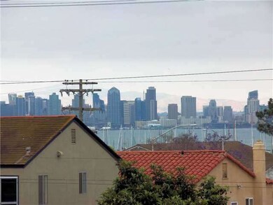 View of bay and downtown