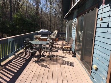 Sunny entertaining deck