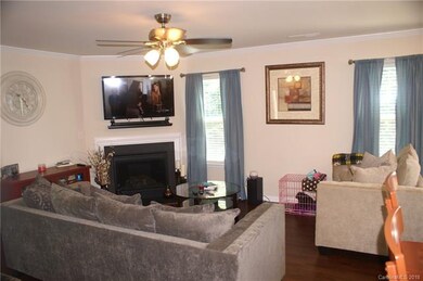 Large family room with hardwood vinyl floors