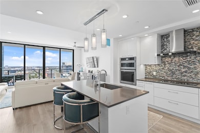 Open concept floor plan