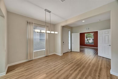 Dining room and entryway.
