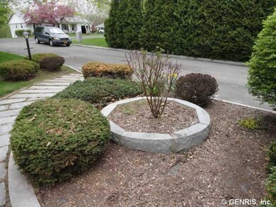 Yard flower bed front