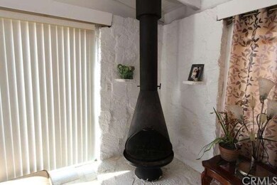 Wood burning fireplace