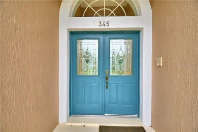 Leaded Glass Double Front Doors