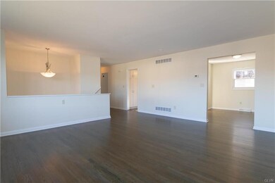 The Living room opens up to the Dining Room