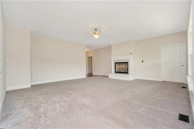Family room with gas fireplace