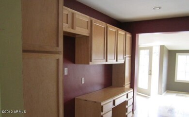 Kitchen built in desk