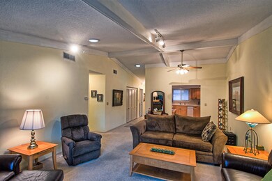 Living area towards kitchen